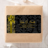 Elegant Black And Gold Floral DamasksAnd Lace (Insitu)