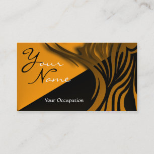 Elegant Black and Gold Monogram Card