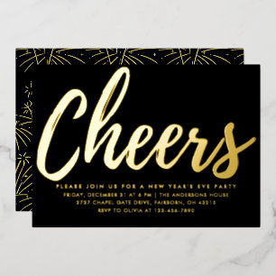 Elegant Black and Gold New Year's Eve Party