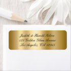 Elegant Black and Gold Shimmer Ombre Foil
