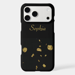 Elegant Black and Gold Spangles