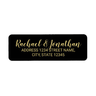 Elegant Black and Gold Wedding
