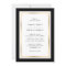 Elegant Black and Gold Wedding Invitation