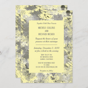 Elegant Black and Grey Invitation