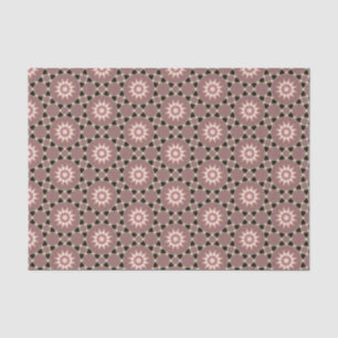 Elegant Black and Pink Modern Geometric Pattern  Tissue Paper