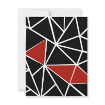 Elegant black and red geometric pattern