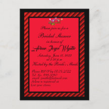 Elegant Black and Red Invitation