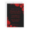 Elegant Black And Red Wedding Invitations