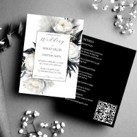 Elegant Black and white boho all in one wedding