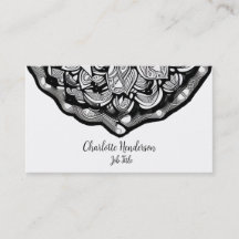 Elegant Black and White Business Card