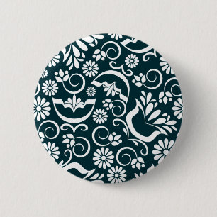 Elegant black and white Button