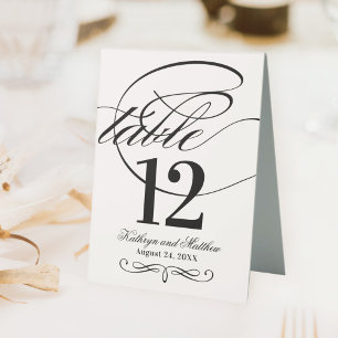 Elegant Black and White Calligraphy Script Wedding