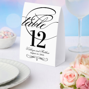 Elegant Black and White Calligraphy Script Wedding