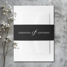 Elegant Black and White Calligraphy Wedding