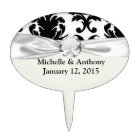 elegant black and white damask