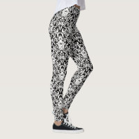 Elegant Black and White Damask Pattern