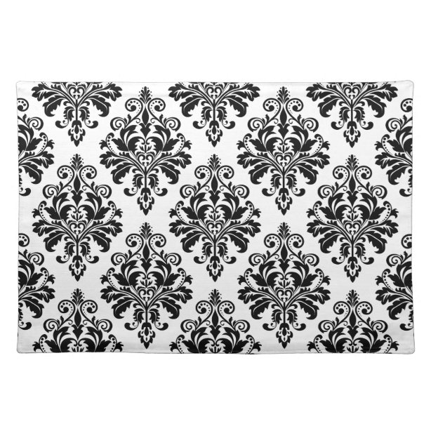 Black White Placemats Zazzle.co.uk