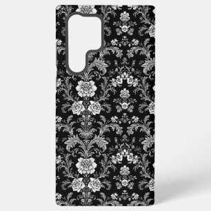 Elegant Black and White Damask - Vintage Baroque Samsung Galaxy Case