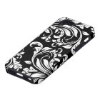 Elegant Black and white floral damask
