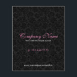 Elegant Black And White Floral Damasks 2 Flyer<br><div class="desc">Black and white vintage floral damasks fully customisable business flyer. Matching business card holder and business flyer and many more product. If you need any help customising, changing colour, or anything else to any of my designs, contact ArtOnWear designer. Free text formatting with live help available by request. Matching business...</div>