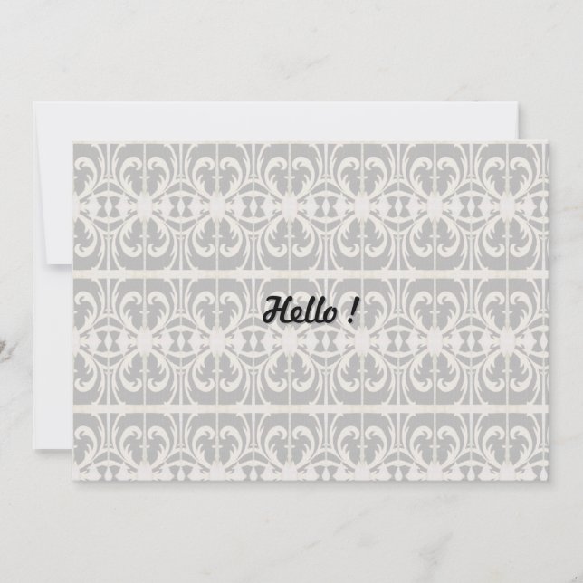 Elegant Black and White Invitation (Front)