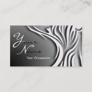Elegant Black and White  Monogram Card