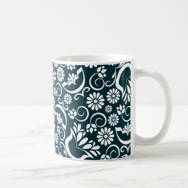 Elegant black and white Mug (Right)