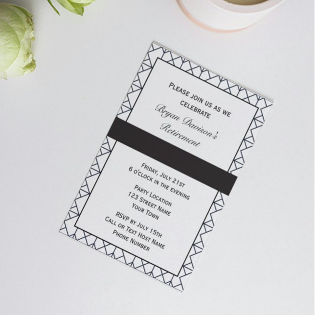 Elegant Black and White Party Invitation (Creator Uploaded)