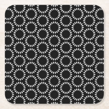 Elegant Black and White Petal Mandala Pattern