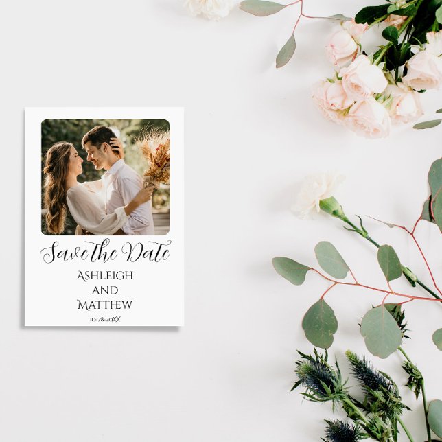 Elegant Black and White Photo Save the Date (Creator Uploaded)
