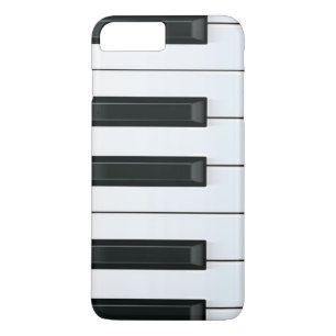 Elegant Black and White Piano Keys Pattern iPhone 8 Plus/7 Plus Case