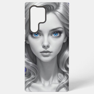 Elegant Black and White Portrait Samsung Galaxy Case