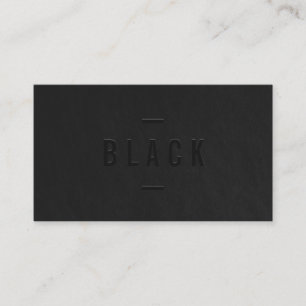 Elegant black and white professional modern simple business card