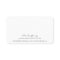 Elegant Black and White Script Font Business Card