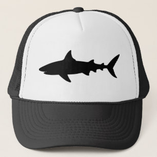 Elegant Black And White shark fish Trucker Hat
