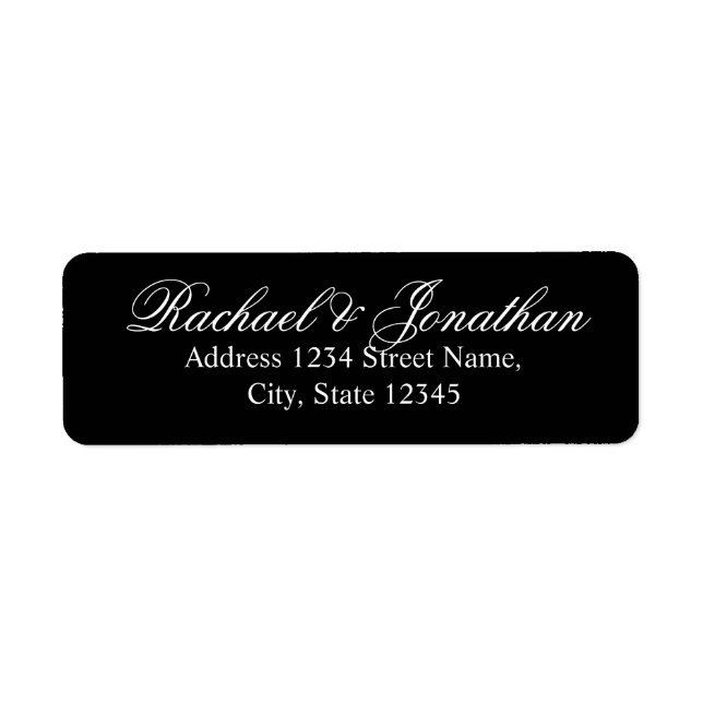 Elegant Black and White Wedding (Front)