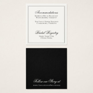Elegant Black and White Wedding Details