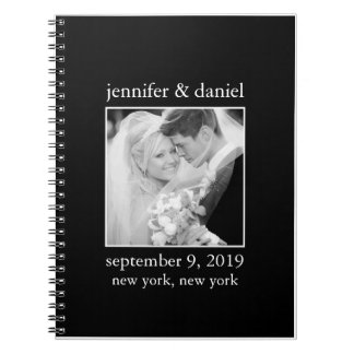 Elegant Black And White Wedding Guest Sign In Book