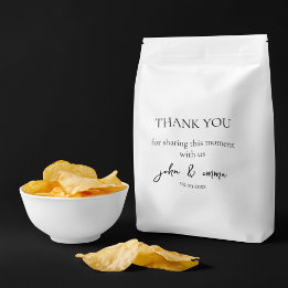 Elegant Black and White Wedding Theme Favour Bags