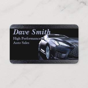 Elegant Black Automotive Business Card