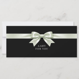 Elegant Black Bow Gift Certificate