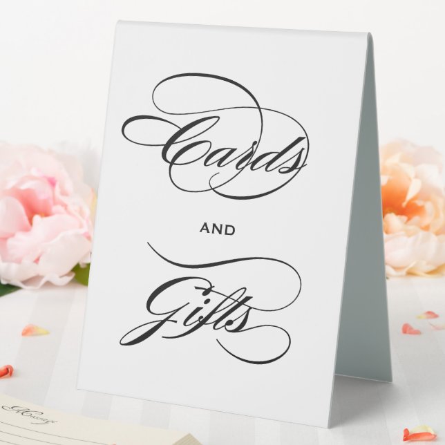 Elegant Black Calligraphy Cards and Gifts (In SItu (Wedding))