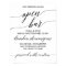 Elegant Black Calligraphy Caution Open Bar Sign
