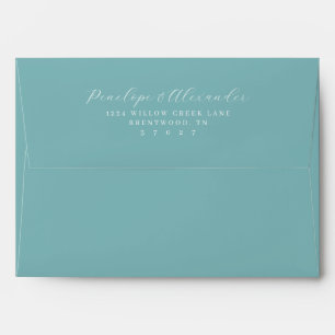 Elegant Black Calligraphy Envelope