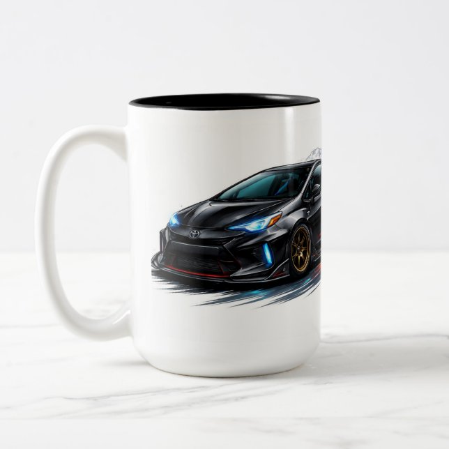 Elegant Black Car Mug (Left)