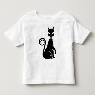 Elegant Black Cat Toddler T-Shirt