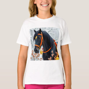 Elegant black Chestnut Horse T-Shirt