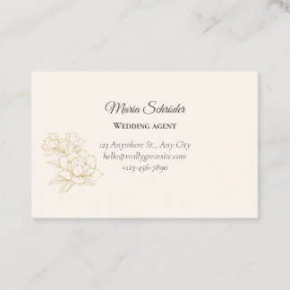 Elegant Black & Creme Business Card