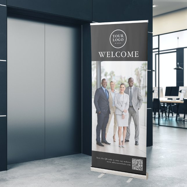Elegant Black Custom Corporate Office Welcome Sign (Elegant Black Custom Corporate Office Welcome Sign
)