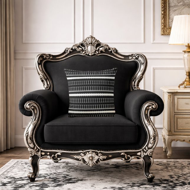 Elegant Black Decorative  Cushion (Creator Uploaded)